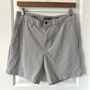 Callaway Men’s Solid Stretch Golf Shorts with Active Waistband | Gray | size 34